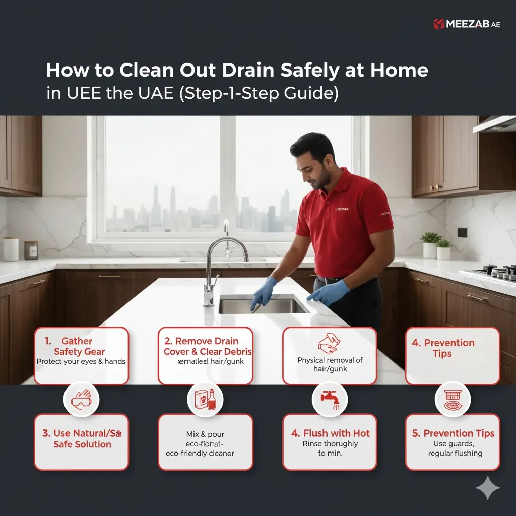 2025 guide - Clean Out Drain Safely at Home in the UAE