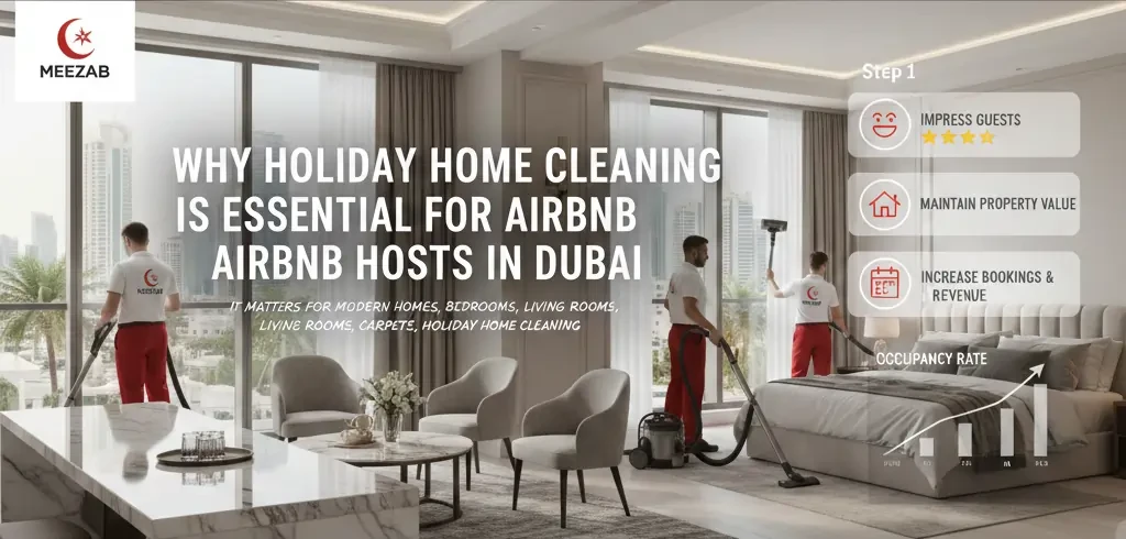 Holiday Home Cleaning Dubai: Why Airbnb Hosts Need Professional Turnover & Deep Cleaning