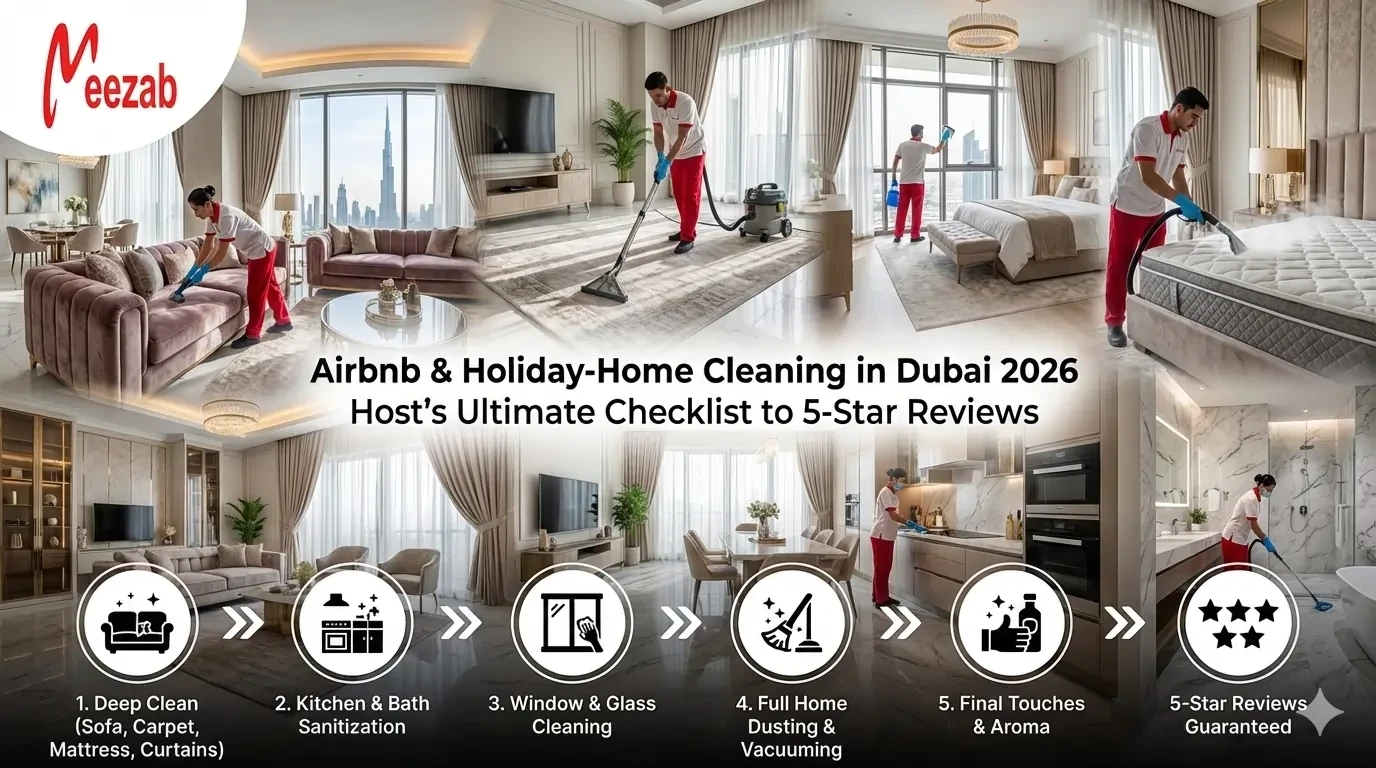 Airbnb & Holiday-Home Cleaning in Dubai 2026 Host’s Ultimate Checklist to 5-Star Reviews